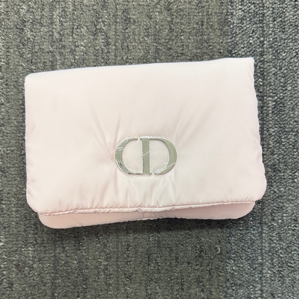 Dior Soft Pink Quilted Card Holder